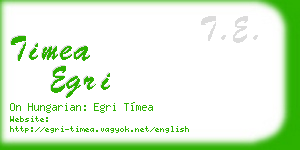 timea egri business card